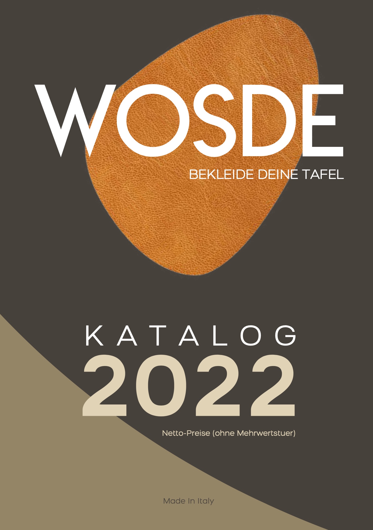 WOSDE veganes Kunstleder made in Italy Katalog PDF