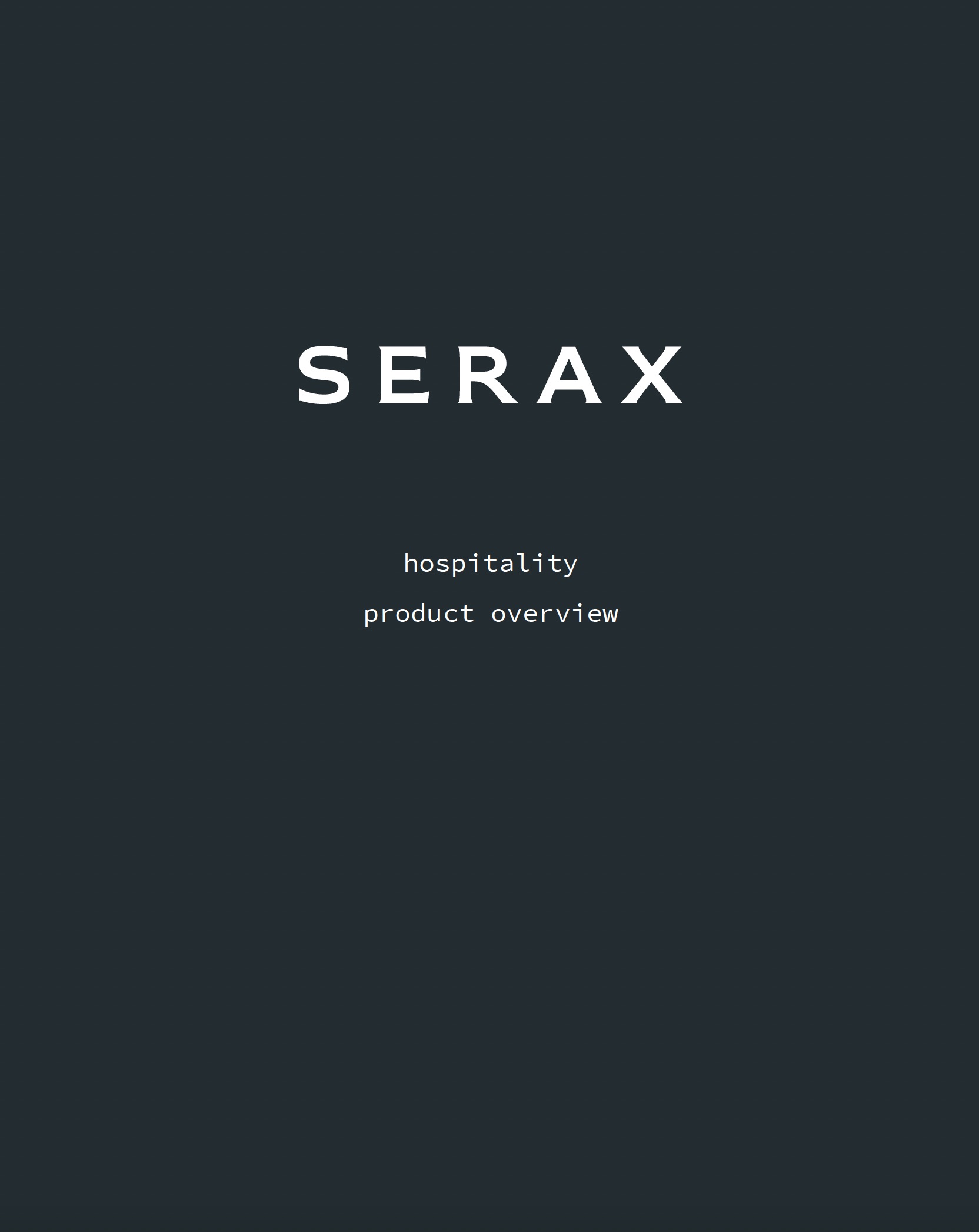 SERAX HORECA Katalog PDF