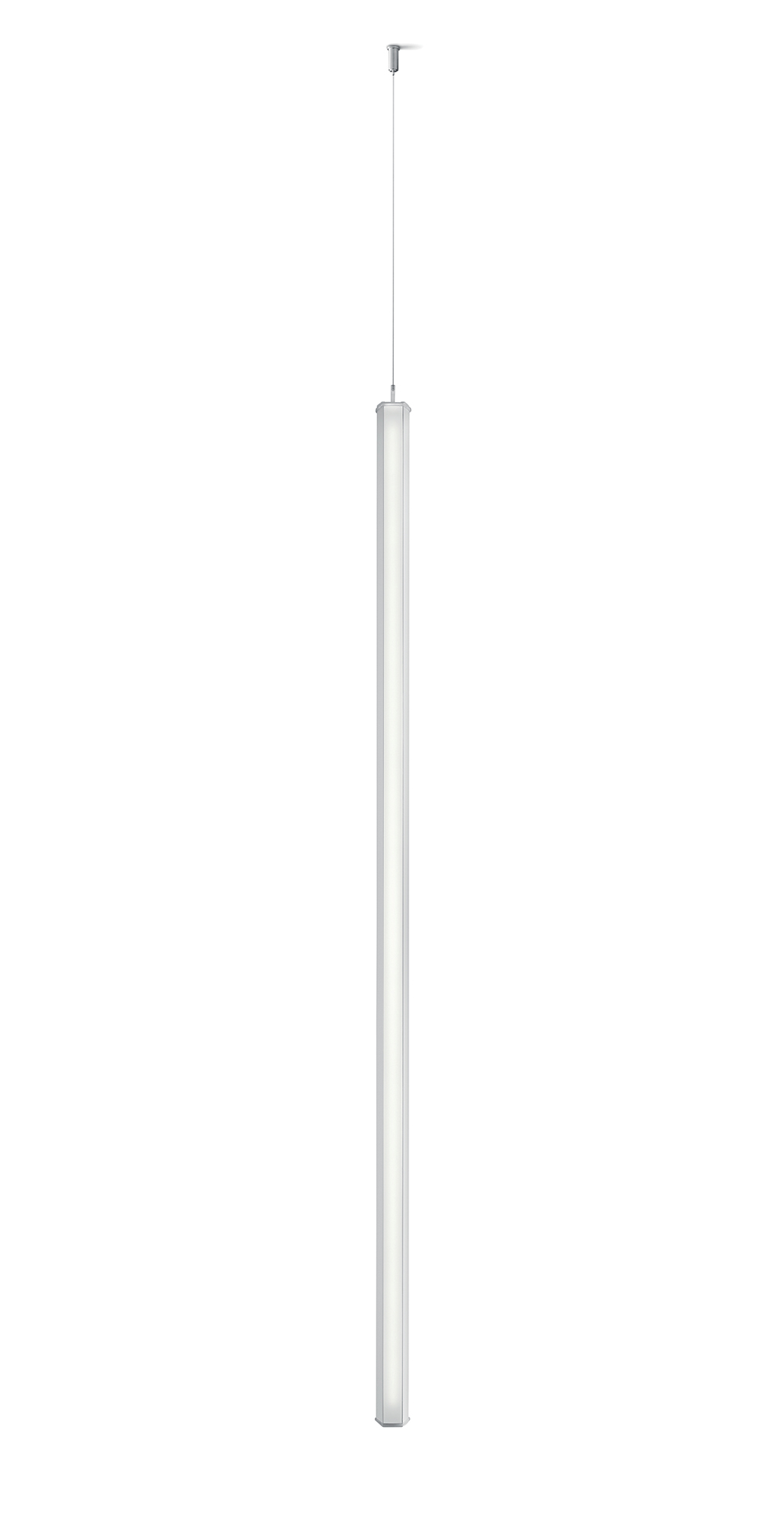 Deckenhalterung - vertikale Installation der Zafferano Pencil LED-Leuchte - Grigio Scuro / Dark Grey